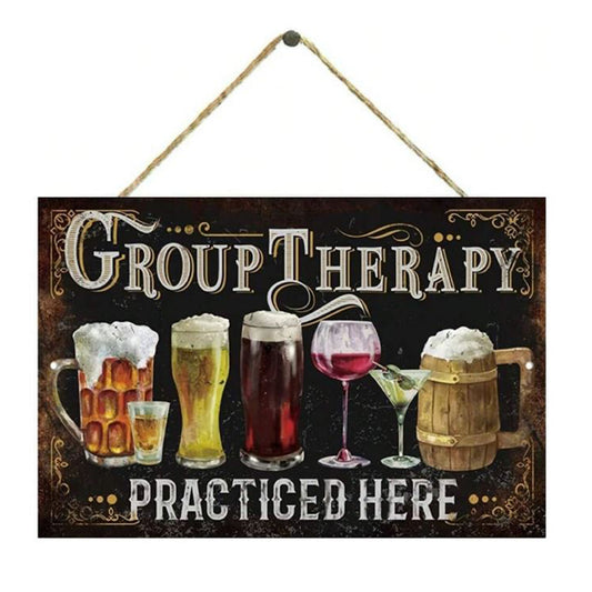 Group Therapy - Novelty Bar Sign - BuyAbility