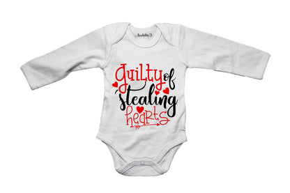 Guilty of Stealing Hearts - Valentine - Baby Grow