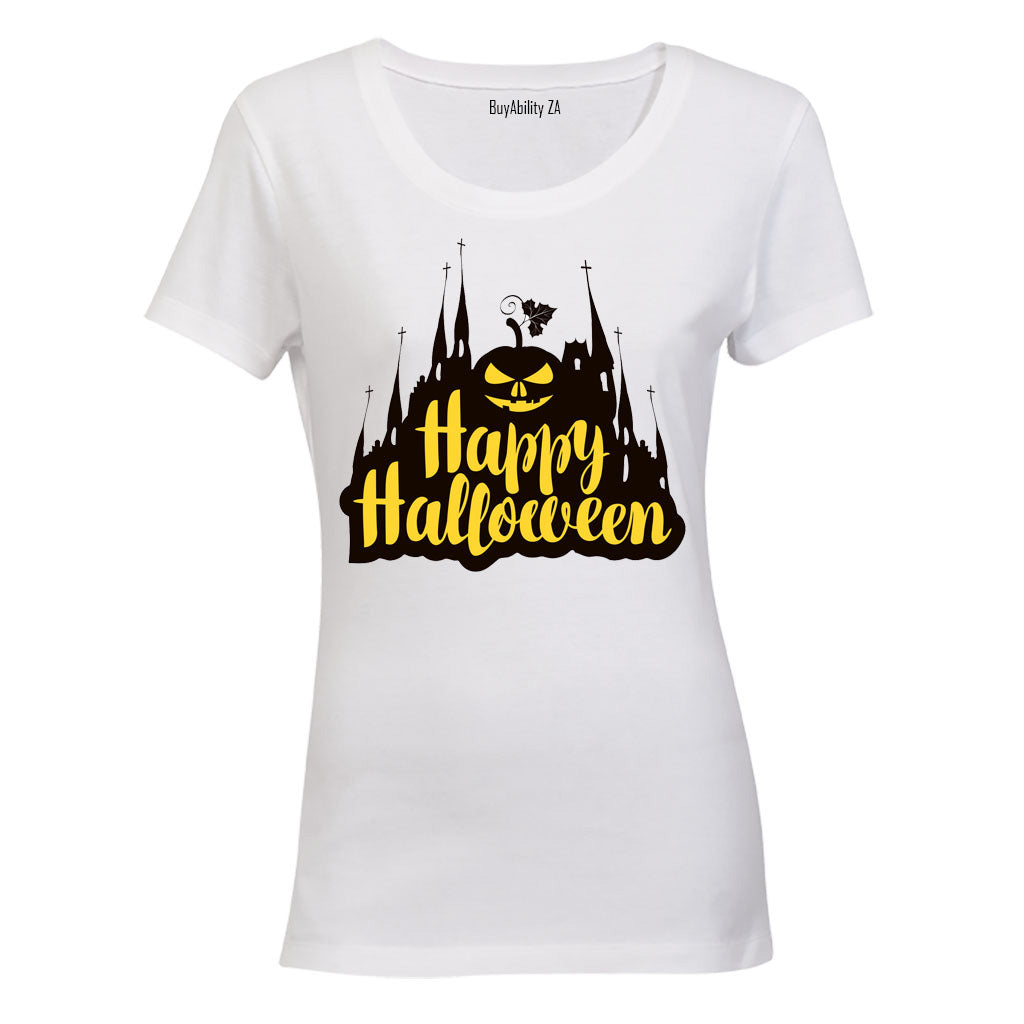 Happy Halloween - Evil Pumpkin - Ladies - T-Shirt