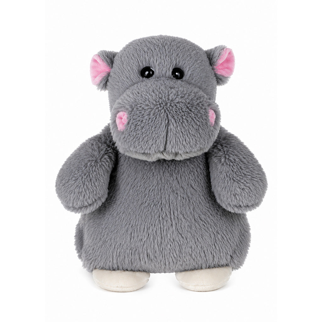 Grey Hippo Microwavable Plush Heating Pad - BuyAbility