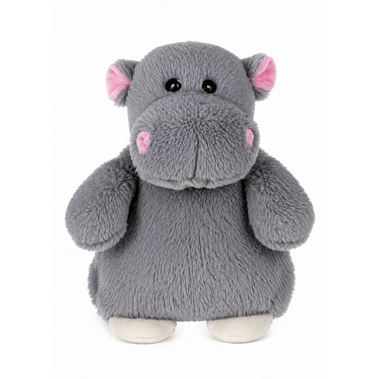 Grey Hippo Microwavable Plush Heating Pad - BuyAbility