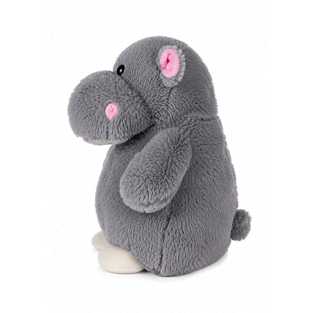 Grey Hippo Microwavable Plush Heating Pad - BuyAbility