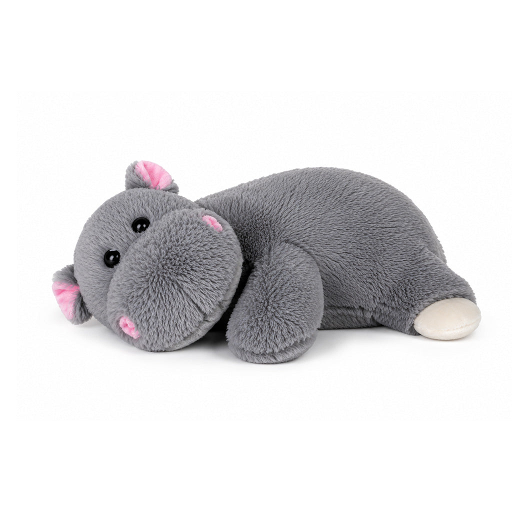 Grey Hippo Microwavable Plush Heating Pad - BuyAbility