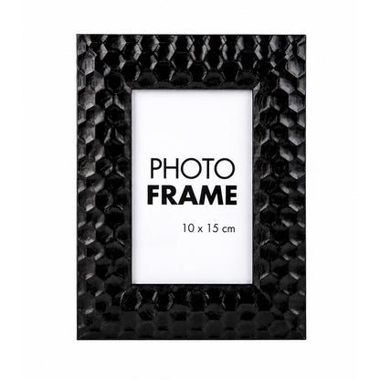 Honeycomb Effect Black Photo Frame - 10 × 15cm - BuyAbility