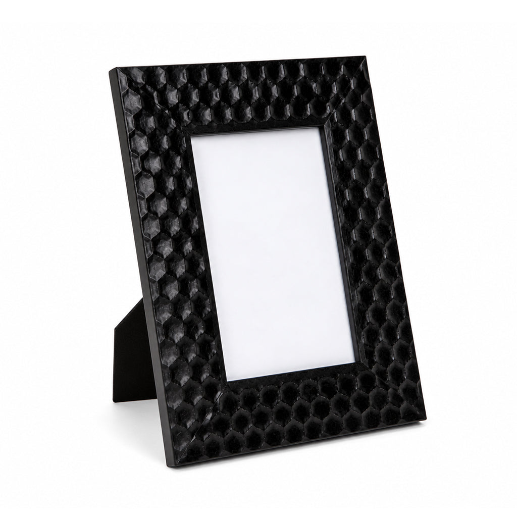 Honeycomb Effect Black Photo Frame - 10 × 15cm - BuyAbility
