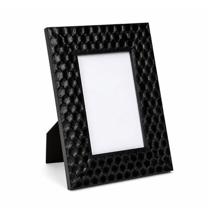 Honeycomb Effect Black Photo Frame - 10 × 15cm - BuyAbility