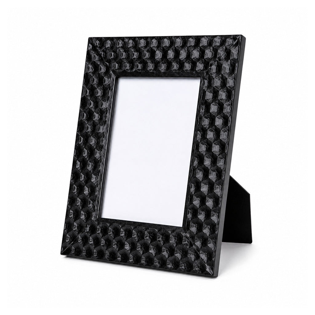 Honeycomb Effect Black Photo Frame - 10 × 15cm - BuyAbility