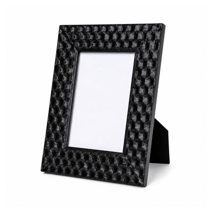 Honeycomb Effect Black Photo Frame - 10 × 15cm - BuyAbility