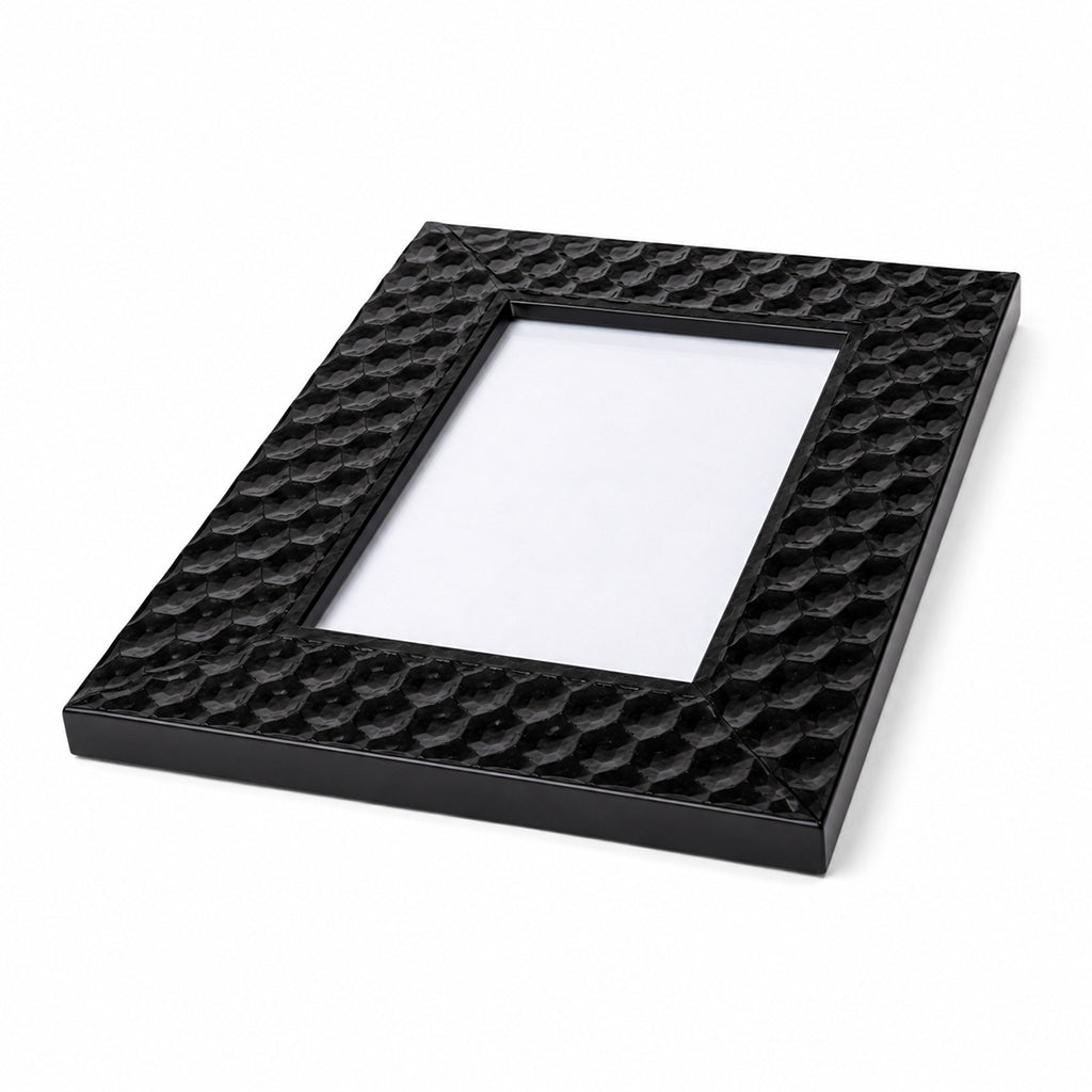 Honeycomb Effect Black Photo Frame - 10 × 15cm - BuyAbility