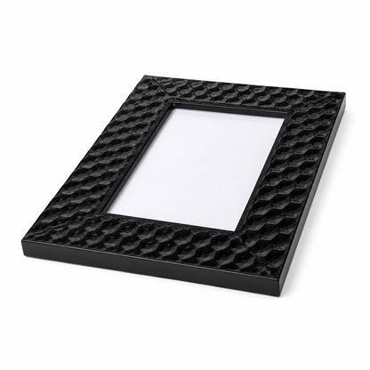 Honeycomb Effect Black Photo Frame - 10 × 15cm - BuyAbility