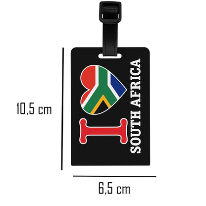 "I Love South Africa" Luggage Tag