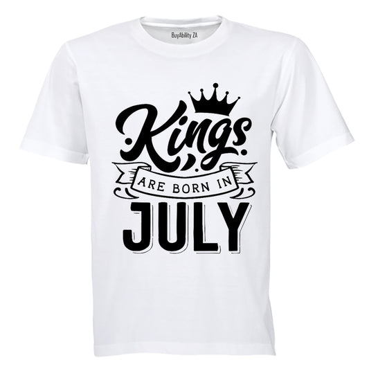 Kings are Born in July - Adults - T-Shirt