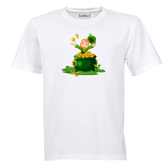 Leprechaun Pot O' Gold - St. Patrick's Day - Kids T-Shirt