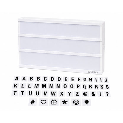 LED Light-Up Message Board with 96 Reusable Letters & Symbol