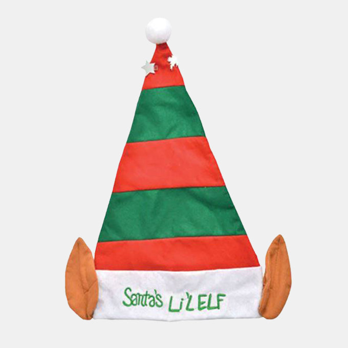 Christmas - Santa's Lil Elf Hat – Green & Red