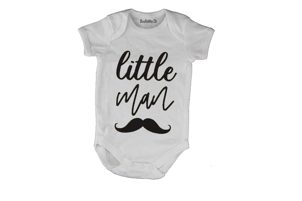 Little Man - Mustache - Baby Grow