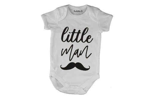 Little Man - Mustache - Baby Grow