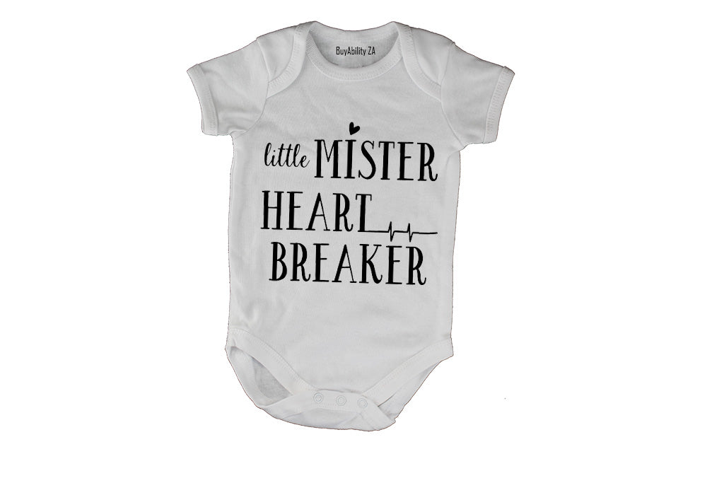 Little Mister Heart Breaker - Baby Grow