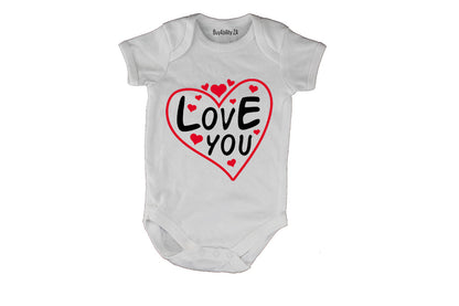 Love You - Valentine Inspired - Baby Grow