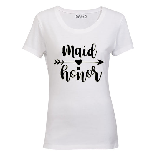 Maid of Honor - Heart & Arrow - Ladies - T-Shirt