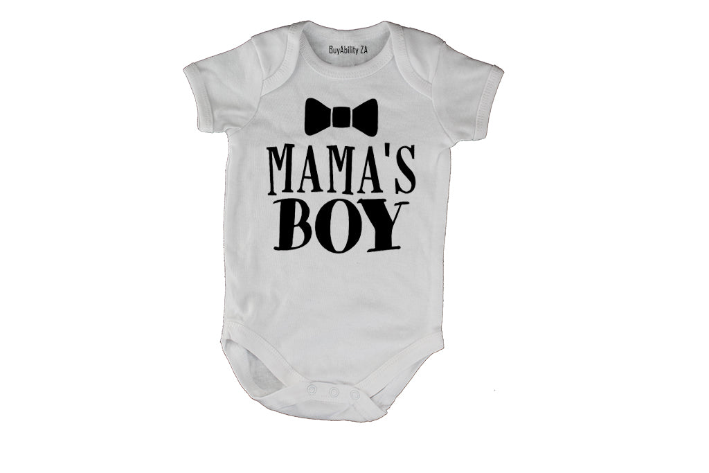 Mama's Boy - Bow Tie - Baby Grow