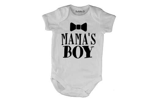 Mama's Boy - Bow Tie - Baby Grow