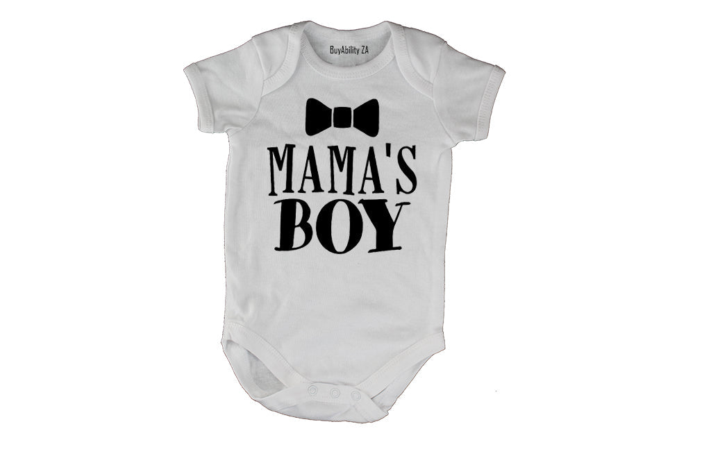 Mamas Boy - Bow Tie - Baby Grow
