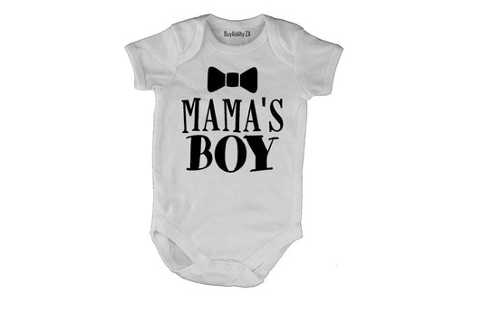Mamas Boy - Bow Tie - Baby Grow