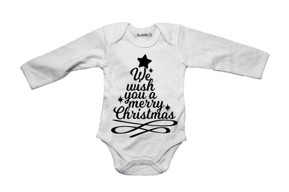 Merry Christmas Tree Design - Baby Grow