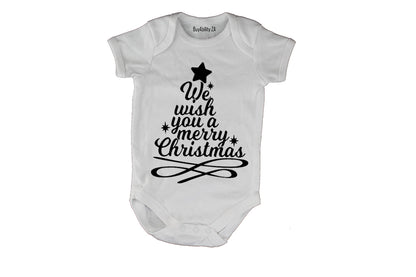 Merry Christmas Tree Design - Baby Grow