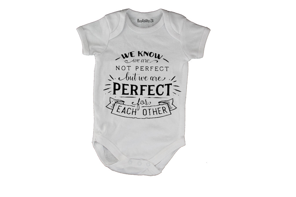 Perfect for Each Other! - Baby Grow - BuyAbility