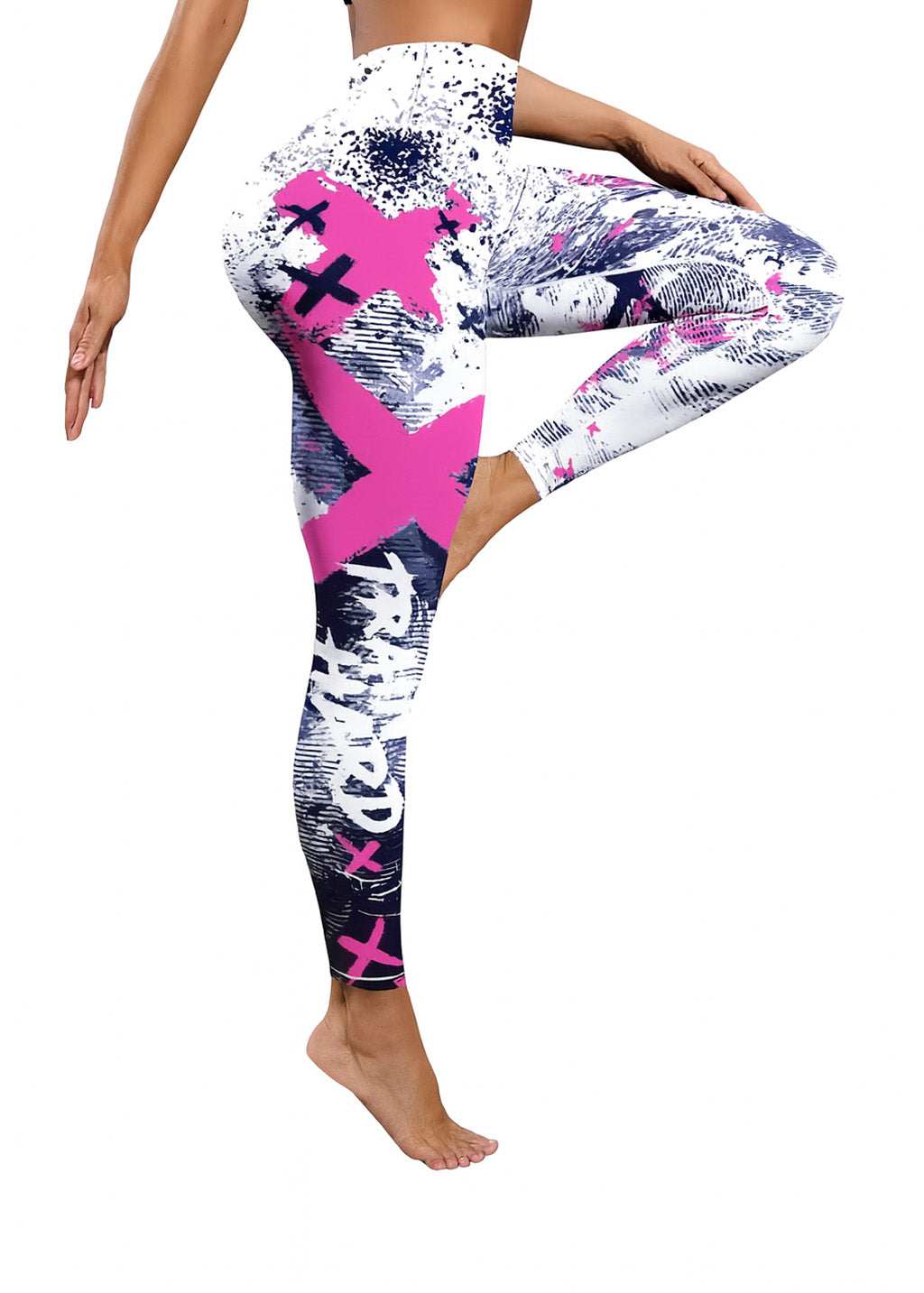 BuyAbility Graffiti Print Sports Leggings ? "Domination Machine" Edition - BuyAbility South Africa