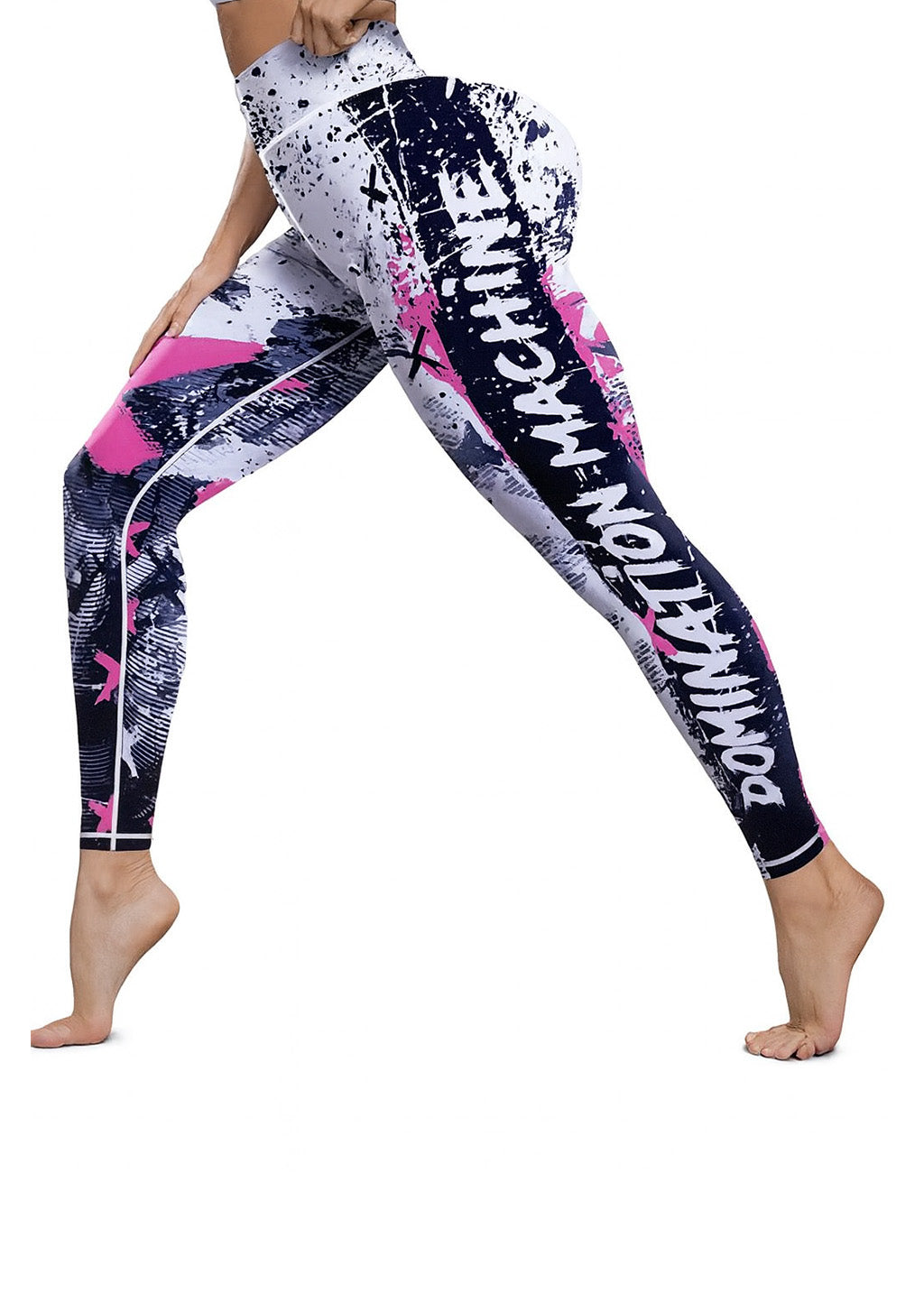 BuyAbility Graffiti Print Sports Leggings ? "Domination Machine" Edition - BuyAbility South Africa