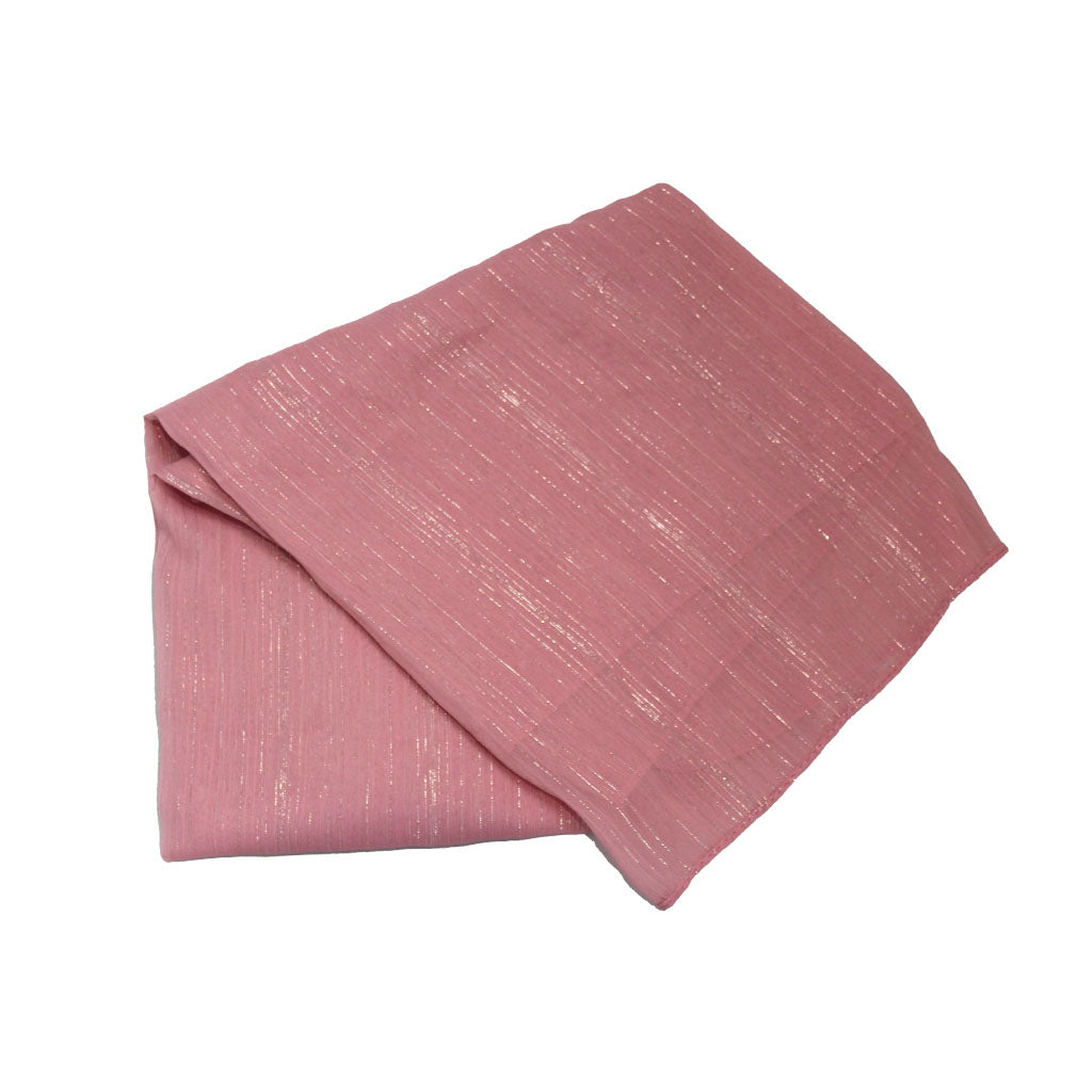 Light Pink With Gold Detail Scarf - BuyAbility