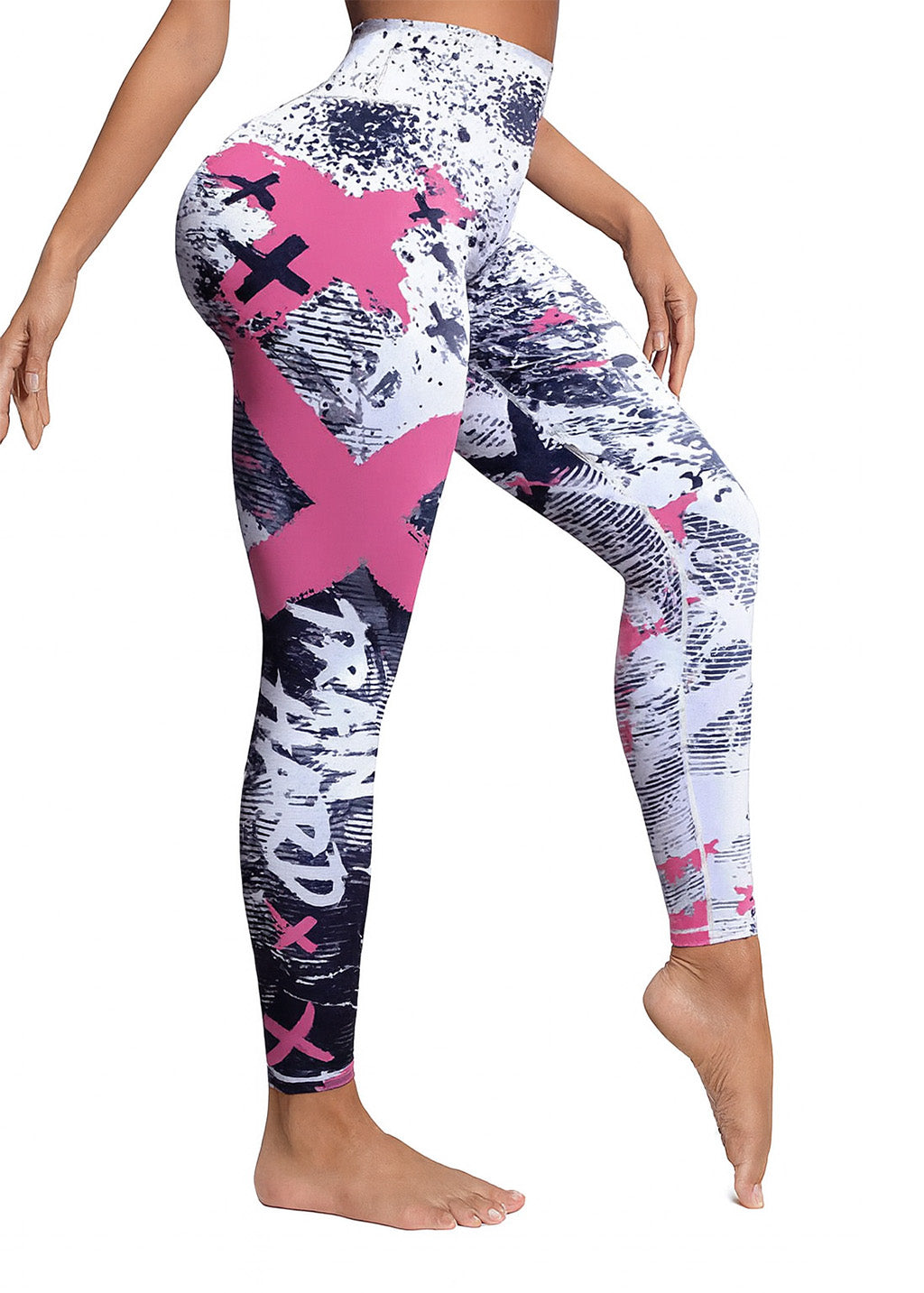 BuyAbility Graffiti Print Sports Leggings ? "Domination Machine" Edition - BuyAbility South Africa