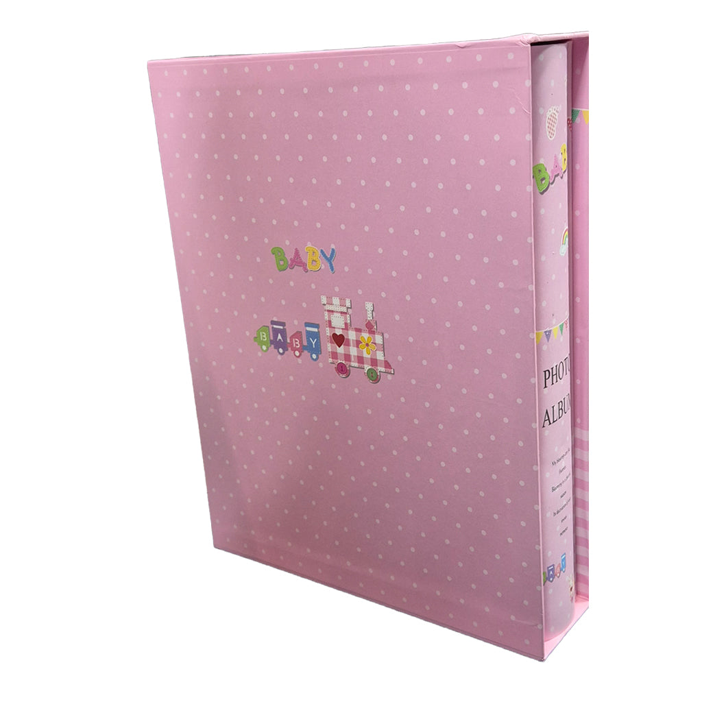 Pink Baby Photo Album -with Holder