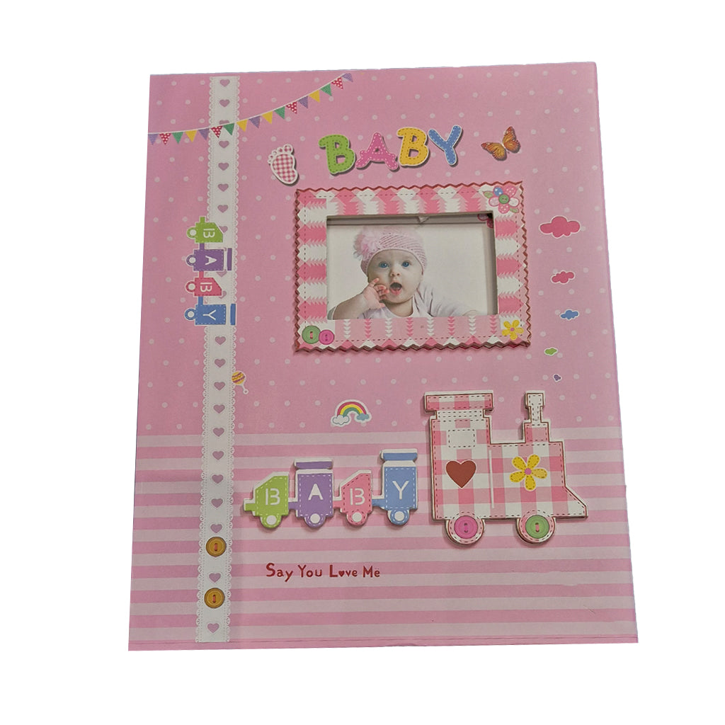Pink Baby Photo Album -with Holder
