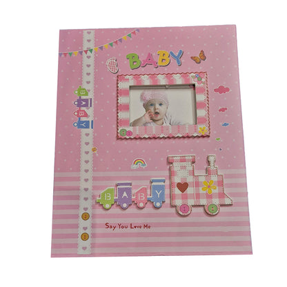 Pink Baby Photo Album -with Holder