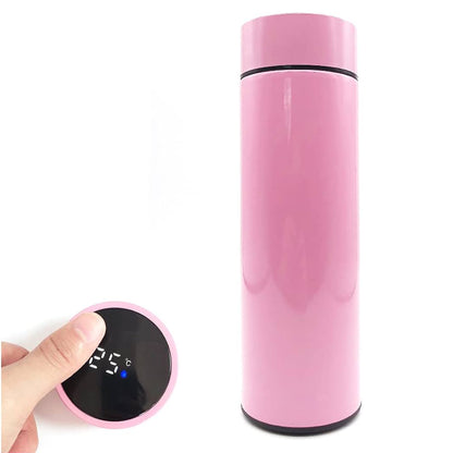 Digital Thermometer Flask - Satin Pink - 500ml
