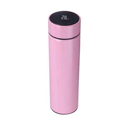 Digital Thermometer Flask - Satin Pink - 500ml