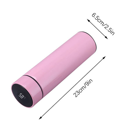 Digital Thermometer Flask - Satin Pink - 500ml
