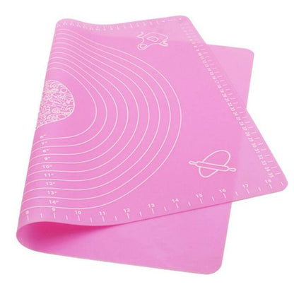 Large Pink Silicone Baking Mat (49cm x 39cm) - BuyAbility