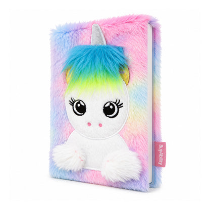 Colourful Unicorn Plush Notebook