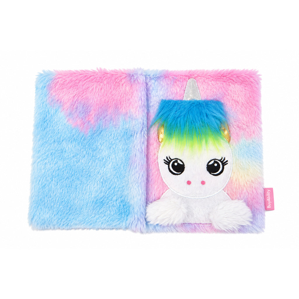 Colourful Unicorn Plush Notebook
