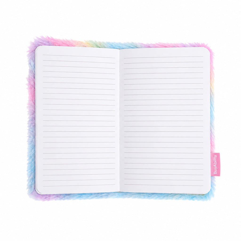 Colourful Unicorn Plush Notebook