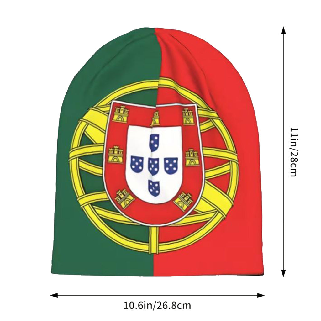 Portugal Flag Polyester Beanie Hat - BuyAbility