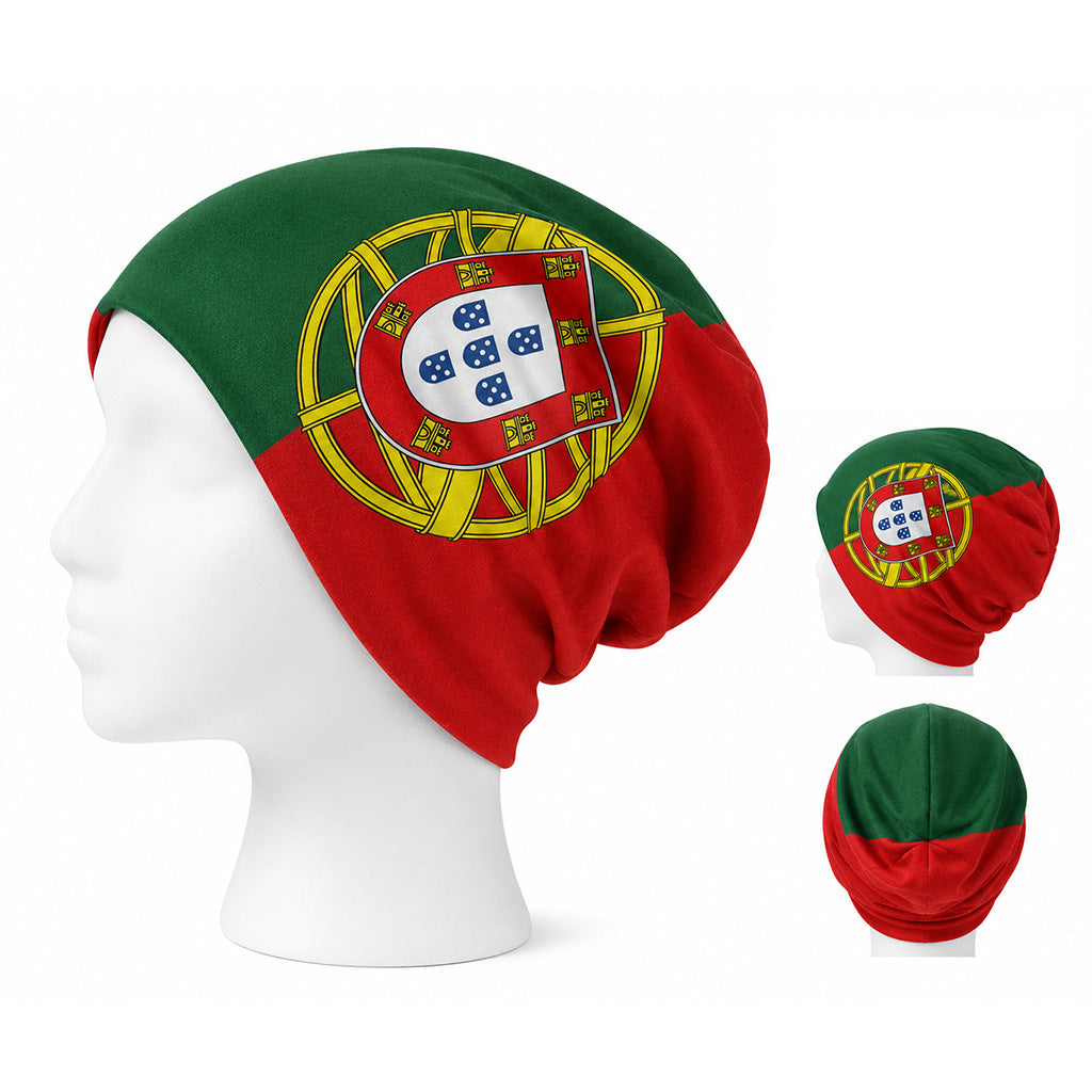 Portugal Flag Polyester Beanie Hat - BuyAbility