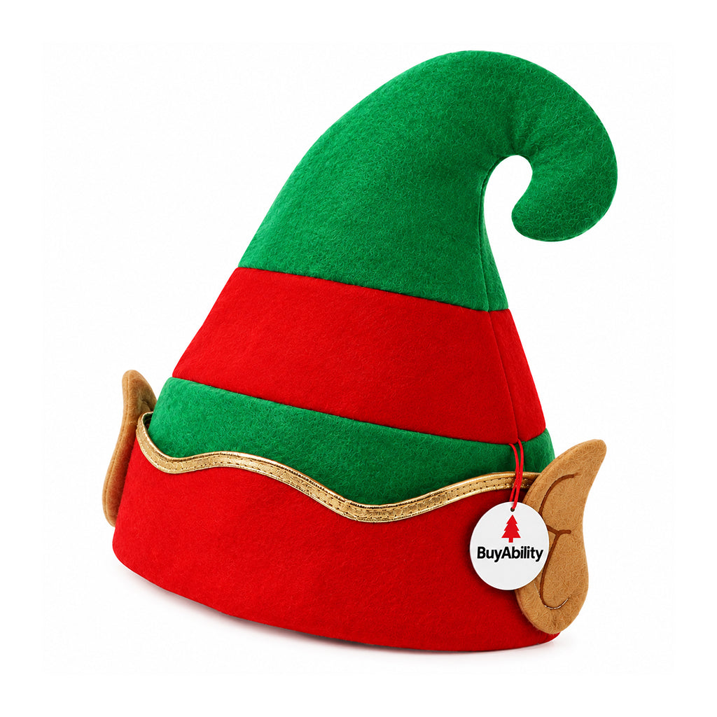 Premium Christmas Elf Hat with Ears
