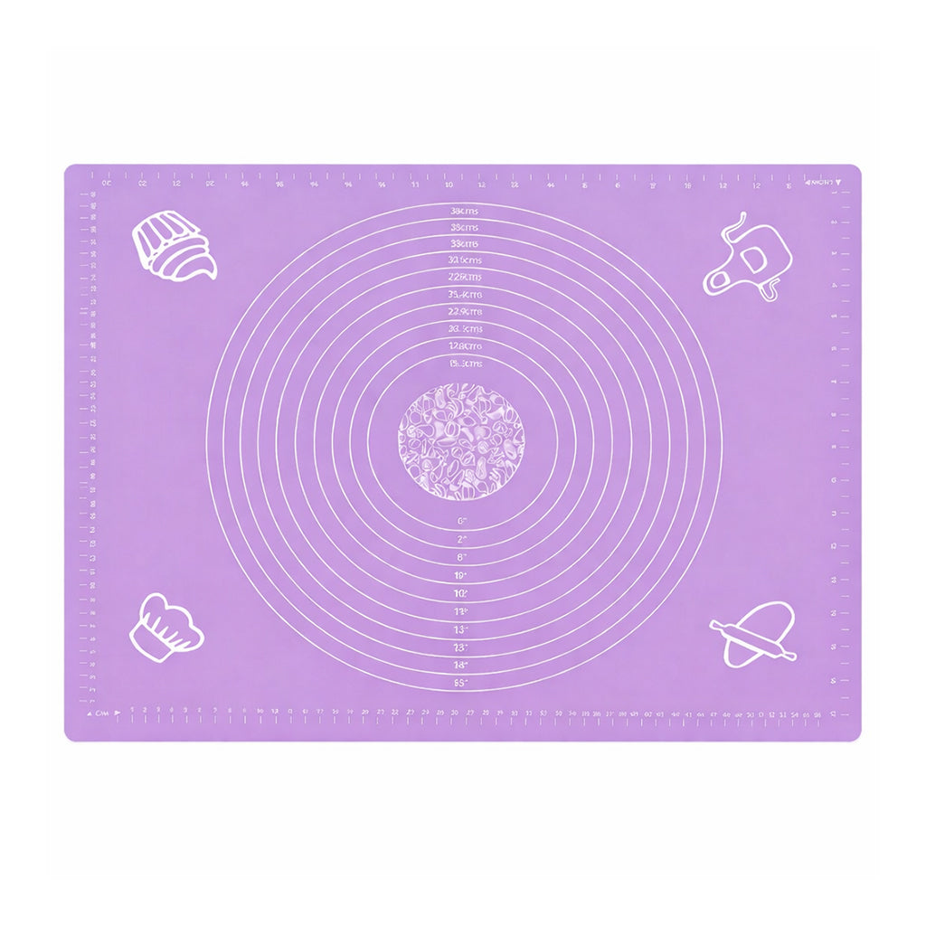 Purple Silicone Baking & Dough Rolling Mat - BuyAbility