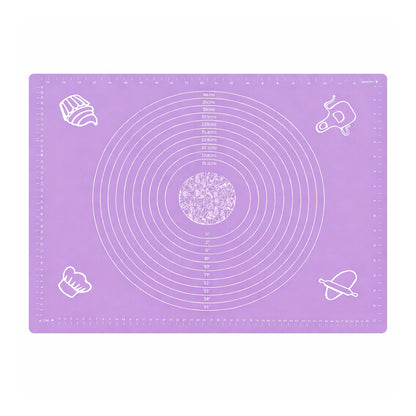 Purple Silicone Baking & Dough Rolling Mat - BuyAbility